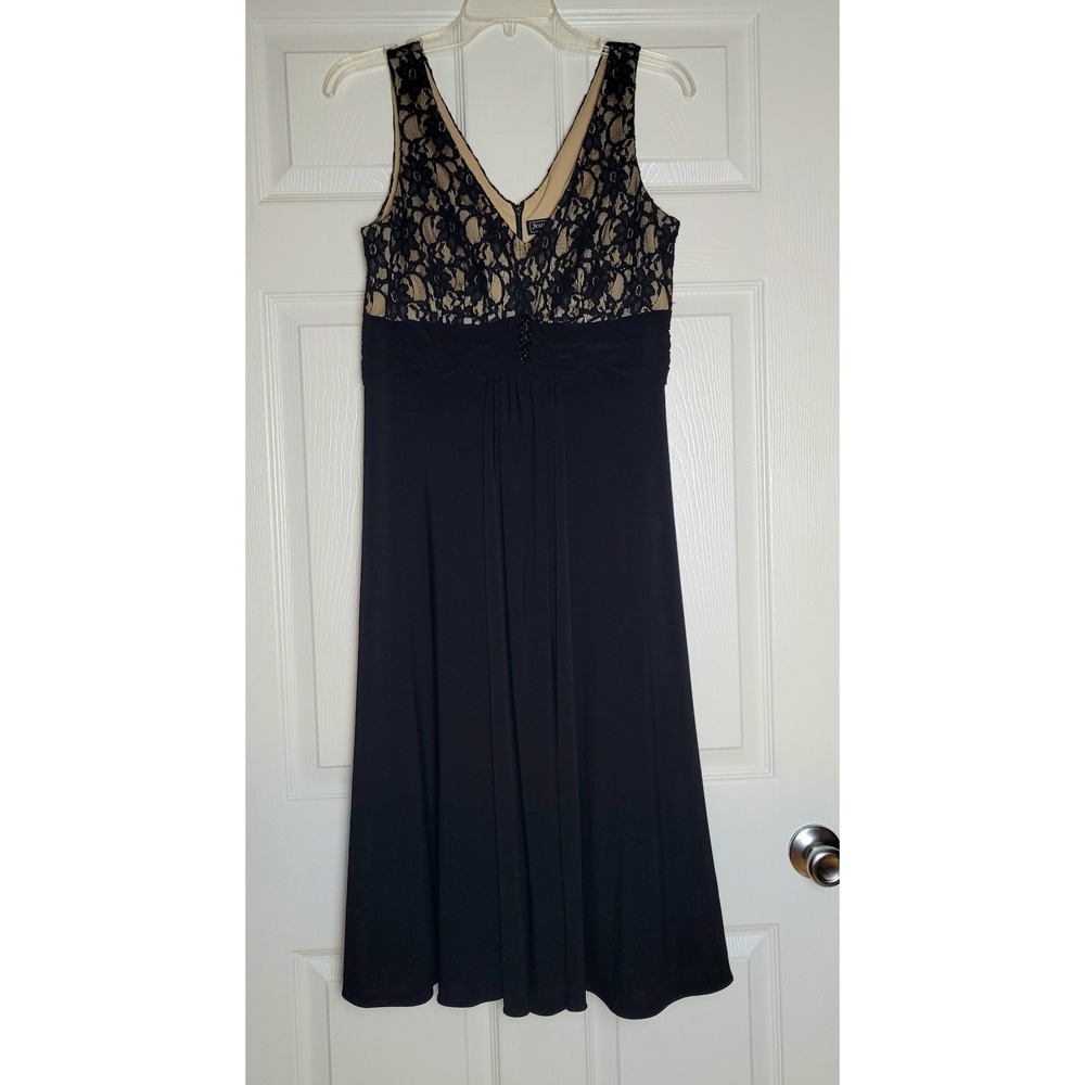 Jessica Howard‎ Evenings Long Black Dress size 12